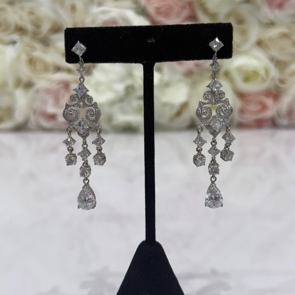 Rhinestone Chandelier Earrings